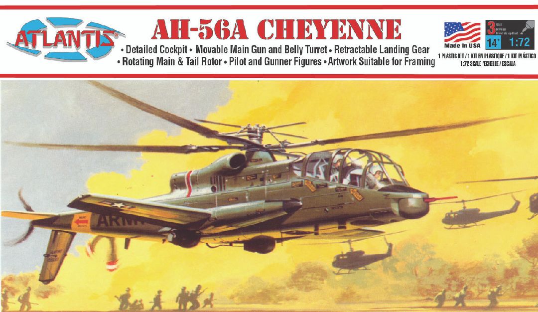 Atlantis 1/72 Lockheed Cheyenne Helicopter