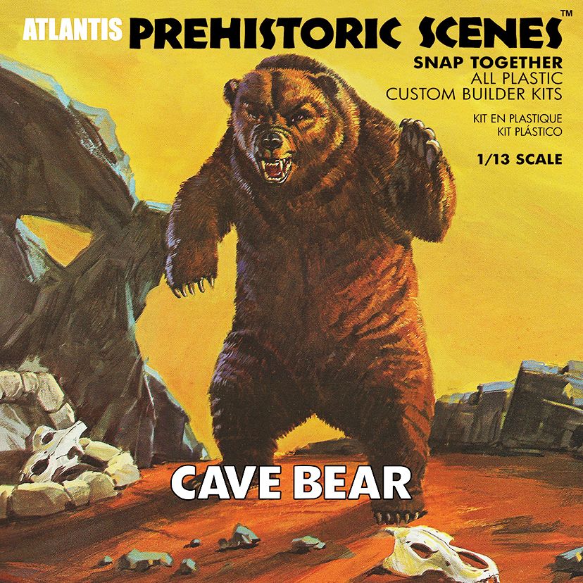 Atlantis 1/13 Prehistoric Scenes Cave Bear - Click Image to Close