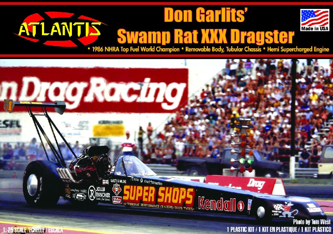 Atlantis 1/25 Don Garlits Swamp Rat XXX Dragster - Click Image to Close