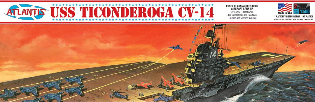 Atlantis USS Ticonderoga Carrier CV14 Essex Class - Click Image to Close