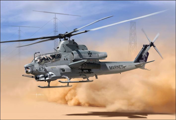 Academy 1/35 USMC AH-1Z "Shark Mouth" - Click Image to Close