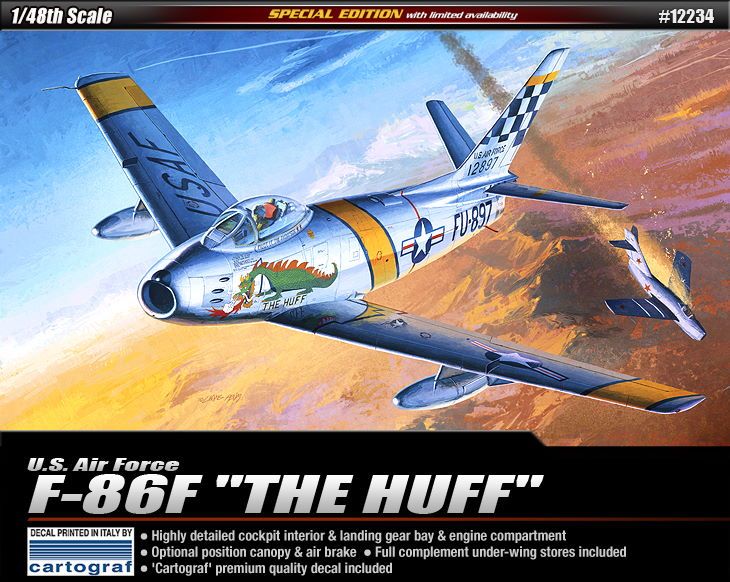 Academy 1/48 F-86F Huff - Click Image to Close