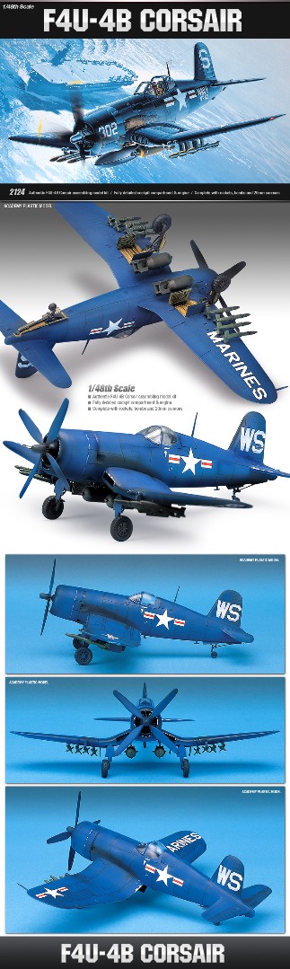 Academy 1/48 VOUCHT F4U-4B CORSAIR - Click Image to Close