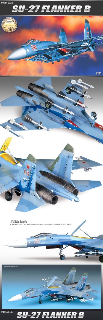 Academy 1/48 S-27 FLANKER B - Click Image to Close