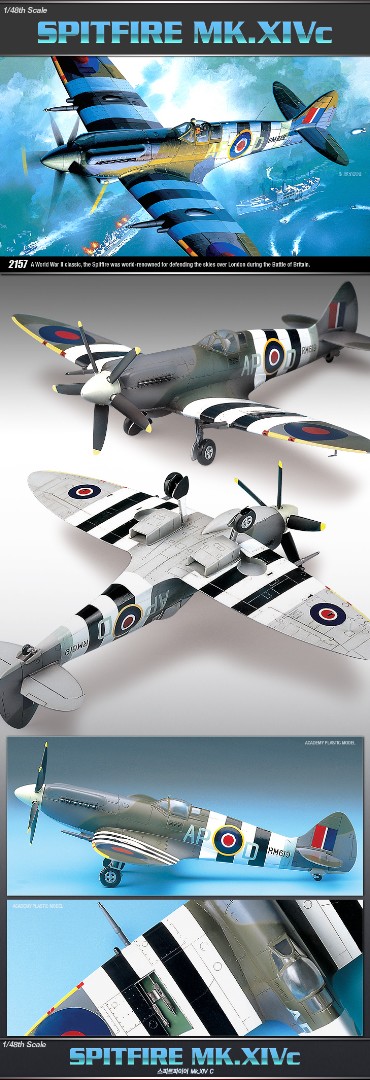 Academy 1/48 SPITFIRE MK. XIV-C - Click Image to Close