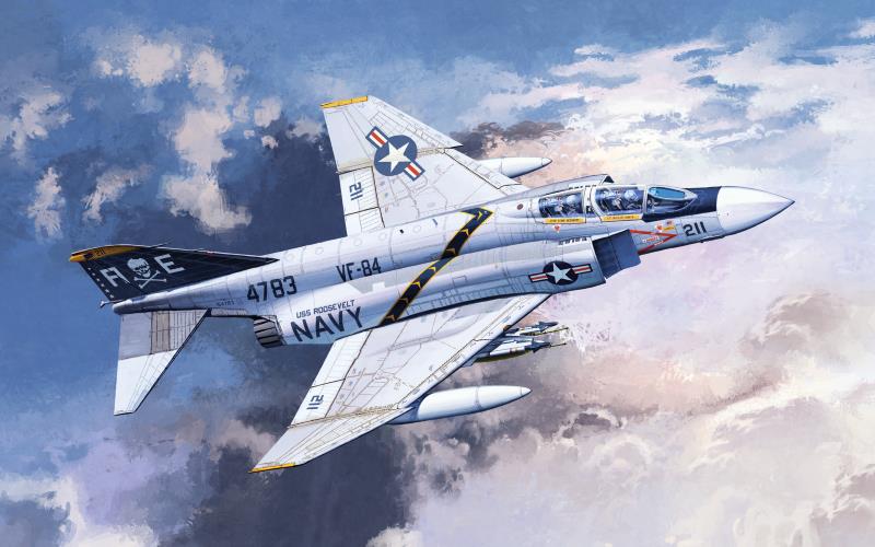 Academy 1/48 F-4J "VF-84 JOLLY ROGERS"
