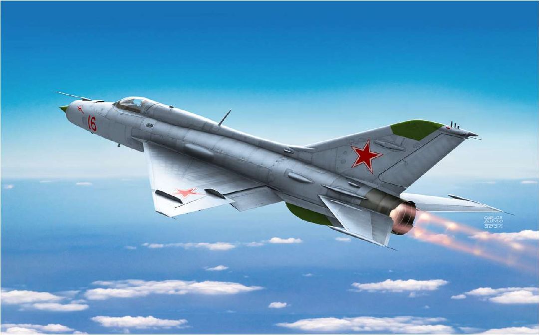 Academy 1/48 Russian Air Force MiG-21PF Fishbed-D - Click Image to Close