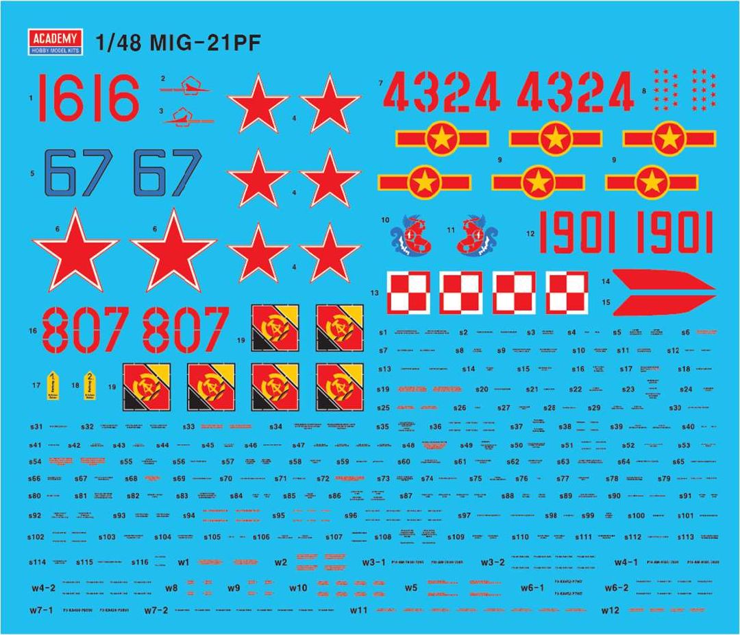 Academy 1/48 Russian Air Force MiG-21PF Fishbed-D