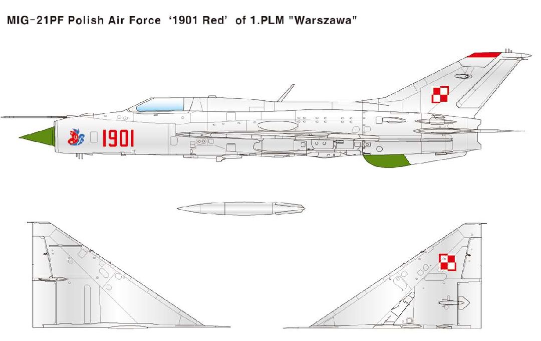 Academy 1/48 Russian Air Force MiG-21PF Fishbed-D