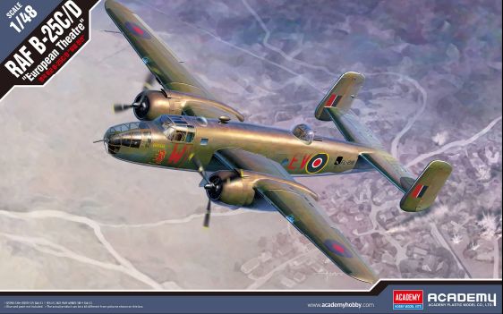 Academy 1/48 RAF B-25C/D "European Theatre“ - Click Image to Close