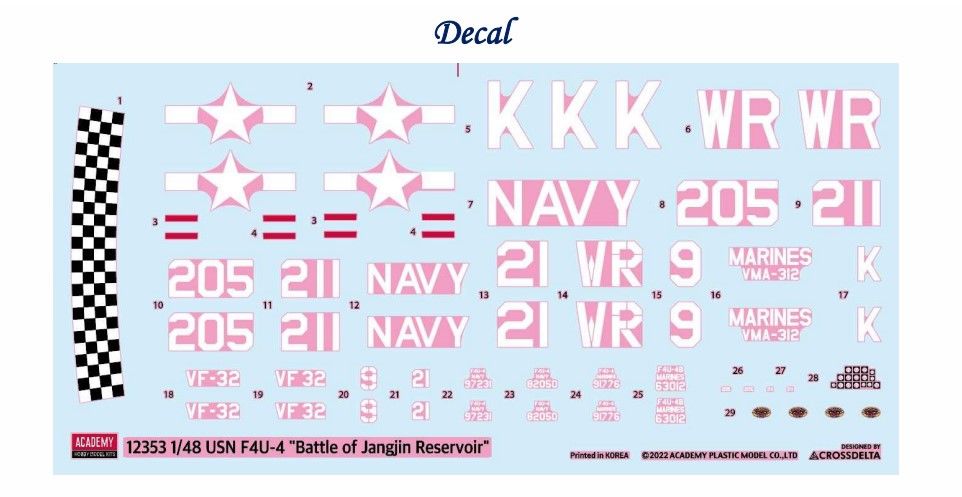 Academy 1/48 USN F4U-4 "Battle of Jangjin Reservoir"