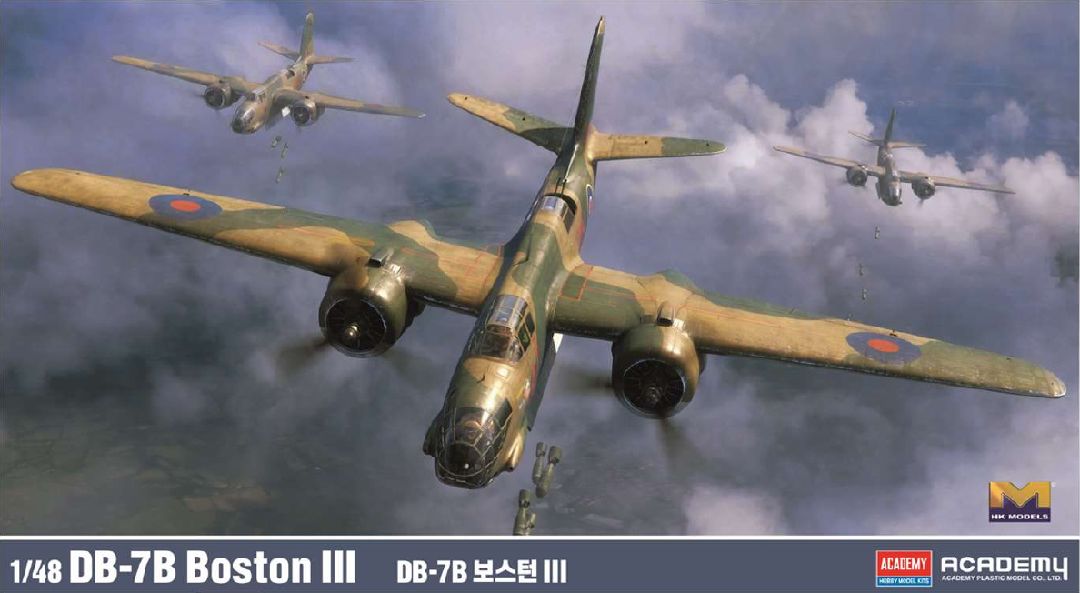 Academy 1/48 DB-7B Boston III (HK Model Repackaged)