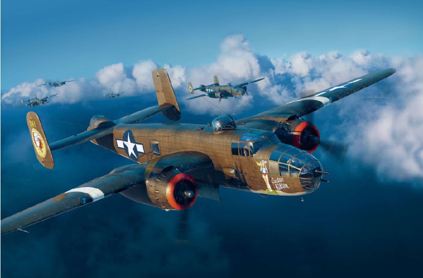 Academy 1/28 B-25J Mitchell "Glazed Nose"