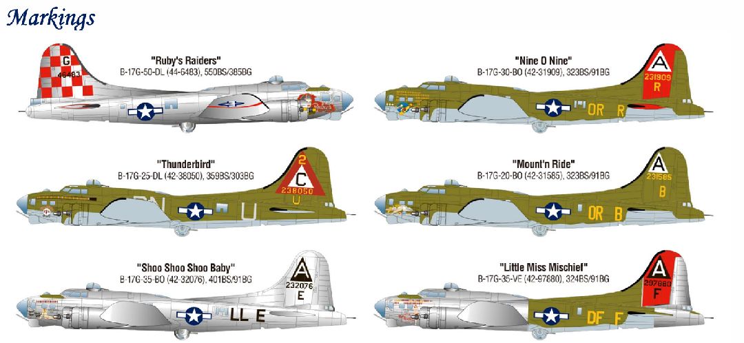 Academy 1/72 B-17G Flying Fortress “Nose Art”