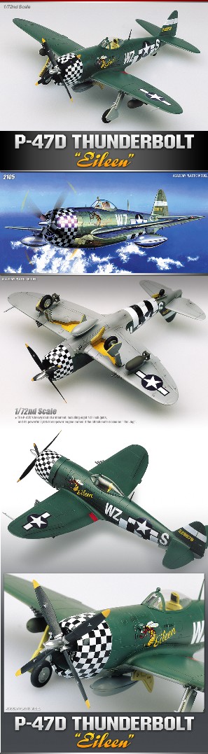 Academy 1/72 P-47D "EILEEN" - Click Image to Close