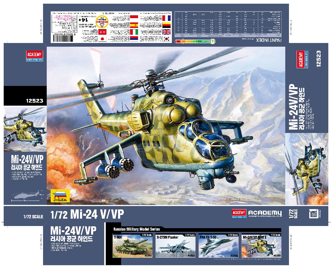 Academy 1/72 Russian Air Force Mi-24V/VP