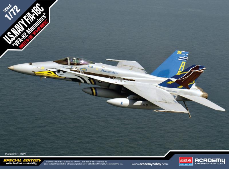 Academy 1/72 F/A-18C U.S NAVY VFA-82 "MARAUDERS" LE: - Click Image to Close