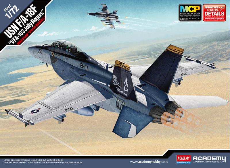 Academy 1/72 USN F/A-18F "VFA-103 Jolly Rogers" MCP