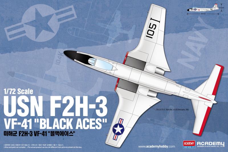 Academy 1/72 USN F2H-3 VF-41 "BLACK ACES" - Click Image to Close