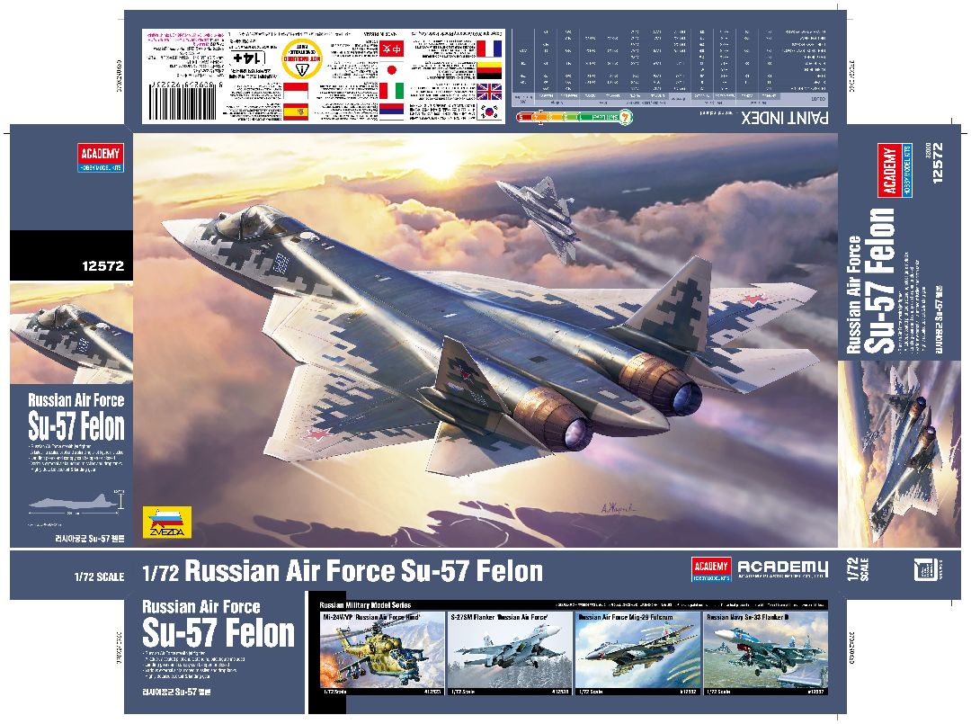 Academy 1/72 Russian Air Force Su-57 Felon