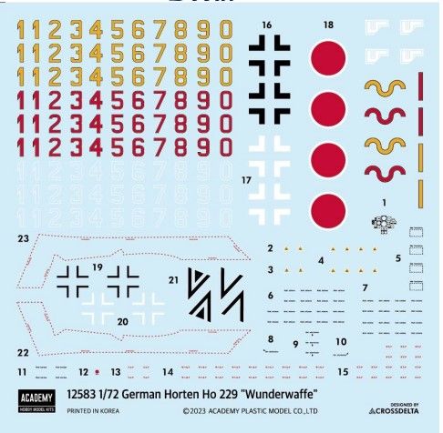 Academy 1/72 German Horten Ho 229 "Wunderwaffe" - Click Image to Close