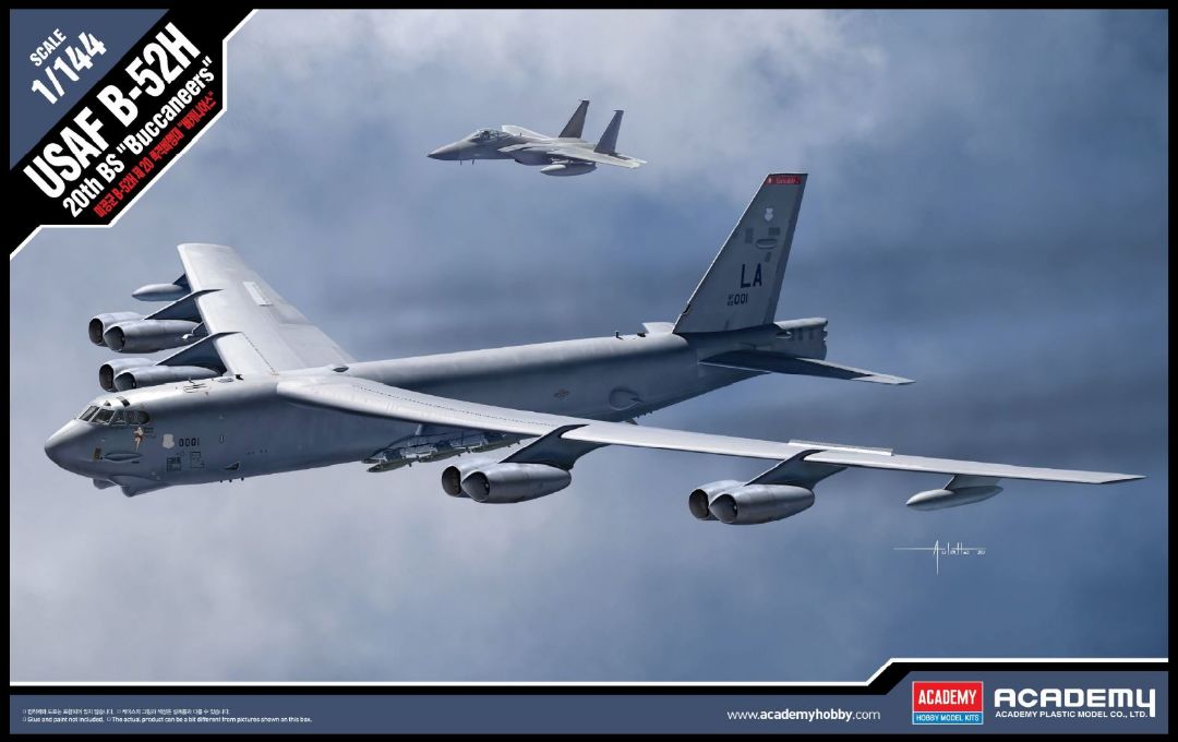 Academy 1/144 USAF B-52H 20th BS "Buccaneers" - Click Image to Close