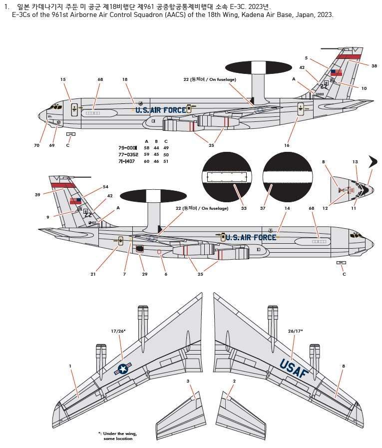 Academy 1/144 USAF E-3G Sentry "AEW&C"
