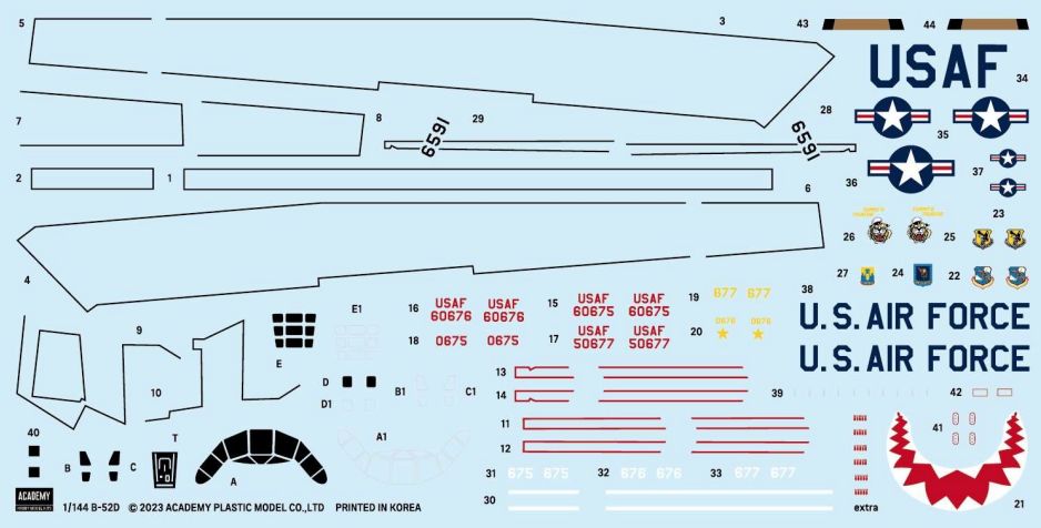 Academy 1/144 B-52D Stratofortress - Click Image to Close