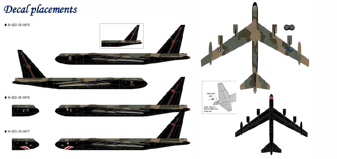 Academy 1/144 B-52D Stratofortress