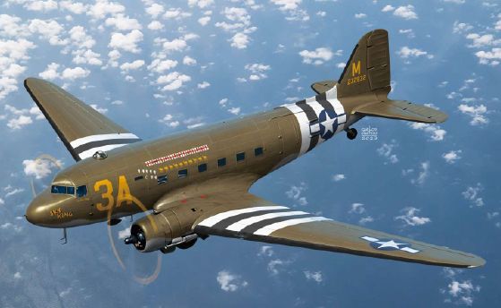 Academy 1/144 USAAF C-47 Skytrain - Click Image to Close