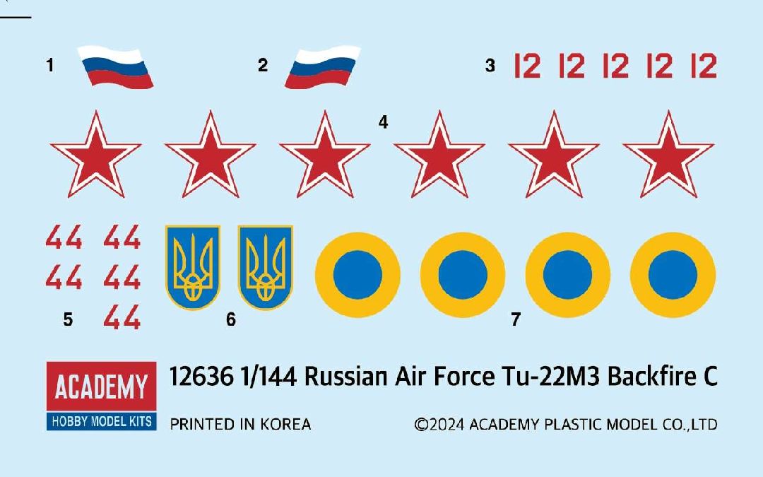 Academy 1/144 Russian Air Force Tu-22M3 Backfire C