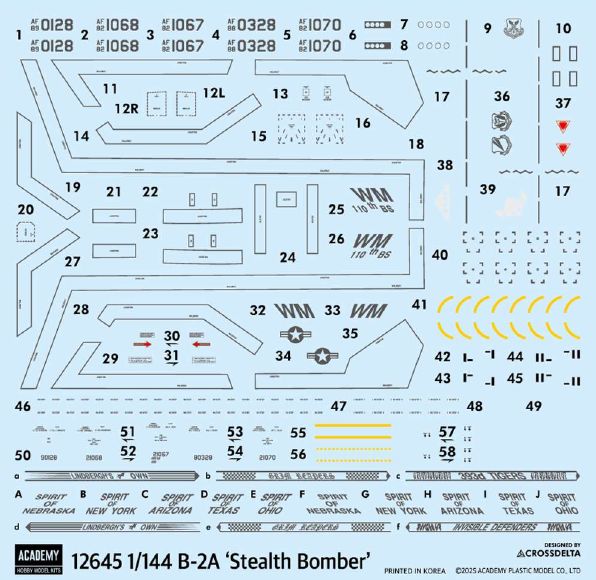 Academy 1/144 USAF B-2A "Stealth Bomber“