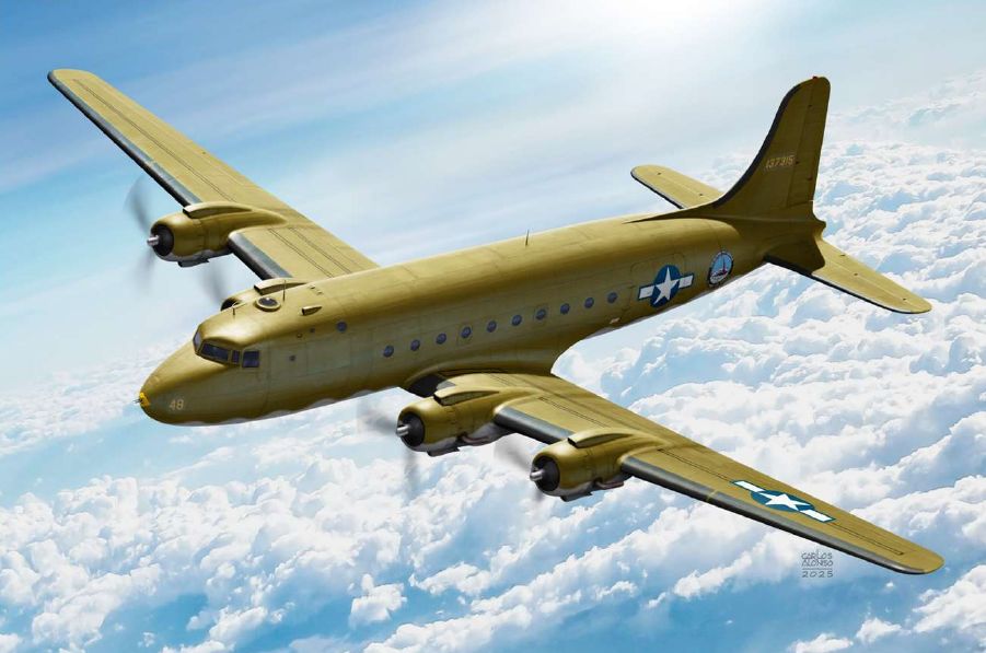 Academy 1/144 USAF C-54 Skymaster - New Design