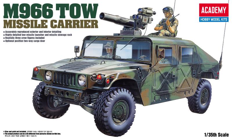 Academy 1/35 M-966 HUMMER WITH TOW - Click Image to Close