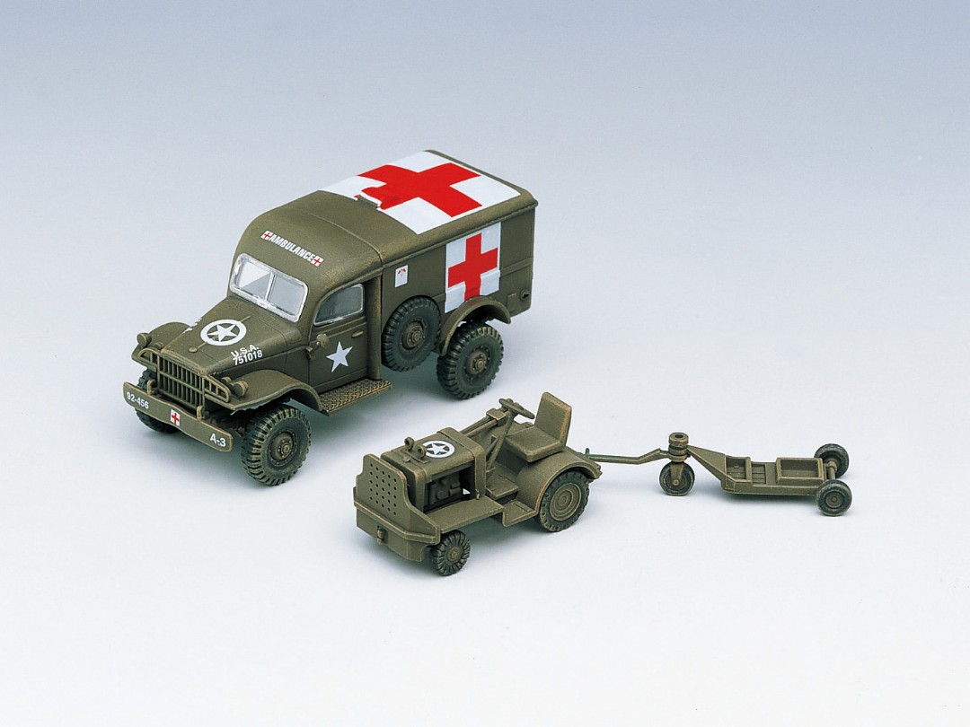 Academy 1/72 US AMBULANCE & TRACTOR - Click Image to Close