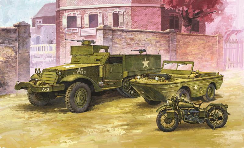 Academy 1/72 M3 U.S HALF TRACK - Click Image to Close