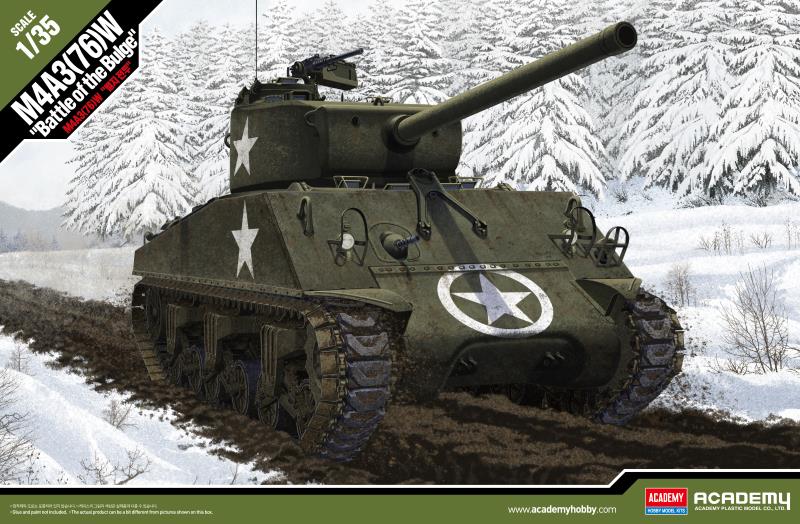 Academy 1/35 M4A3 (76)W "Battle of Bulge" - Click Image to Close