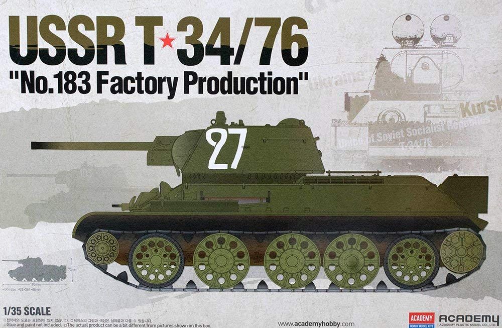 Academy 1/35 USSR T-34/76 "No.183 Factory Production"