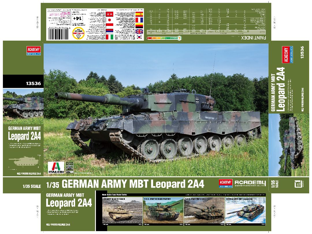 Academy 1/35 German Army MBT Leopard2 A4