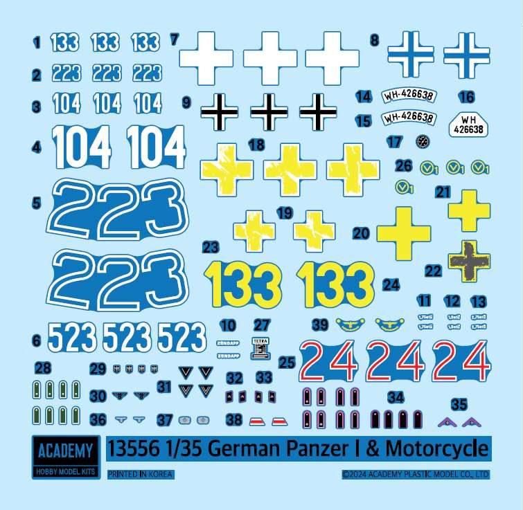 Academy 1/35 German Panzer I & Motorcycle - Click Image to Close