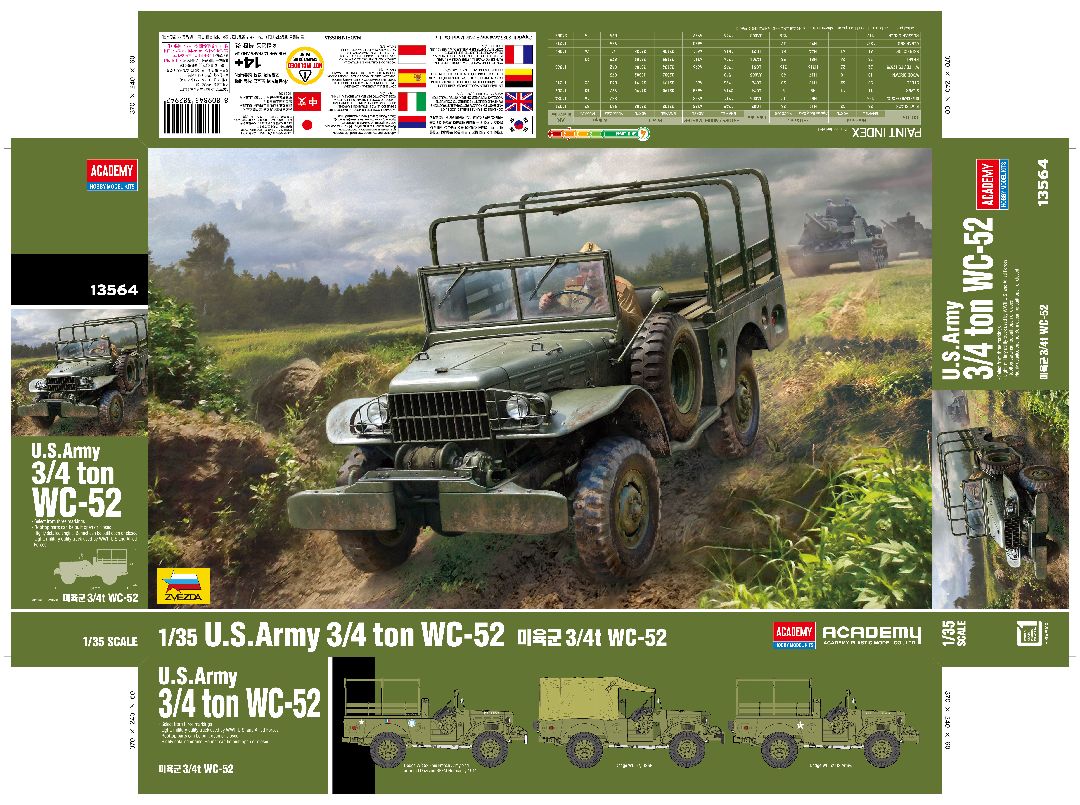 Academy 1/35 U.S. Army 3/4 ton WC-52