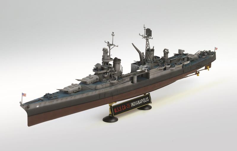 Academy 1/350 U.S.S. CA-35 INDIANAPOLIS - Click Image to Close