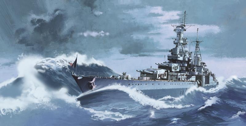 Academy 1/350 U.S.S. CA-35 INDIANAPOLIS - Click Image to Close