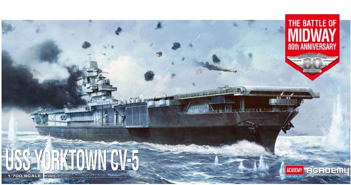 Academy 1/700 USS Yorktown CV-5 "Battle of Midway" - Click Image to Close