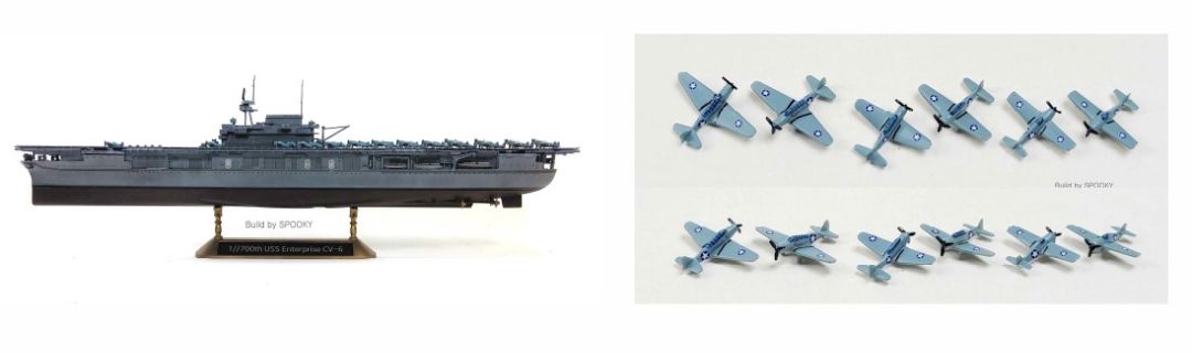 Academy 1/700 USS CV-6 Enterprise "Battle of Midway"