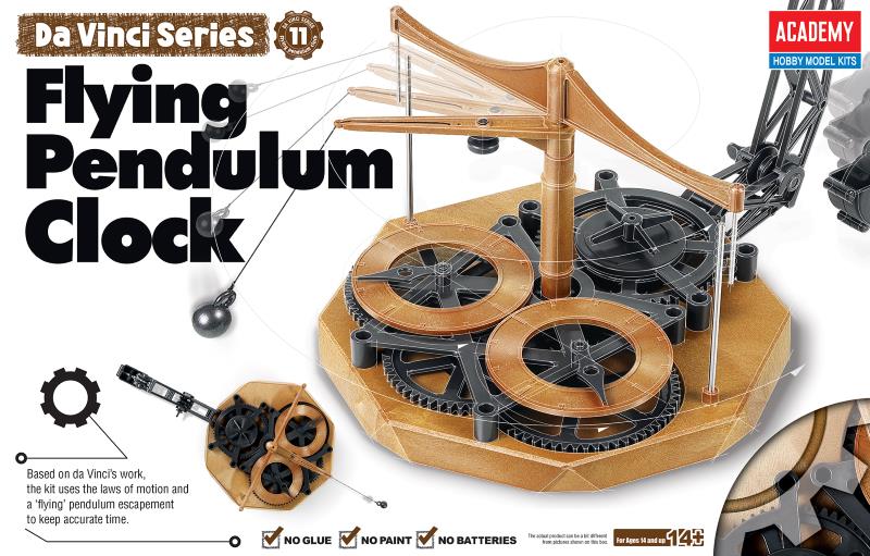 Academy Davinci Flying Pendulum Clock - Click Image to Close