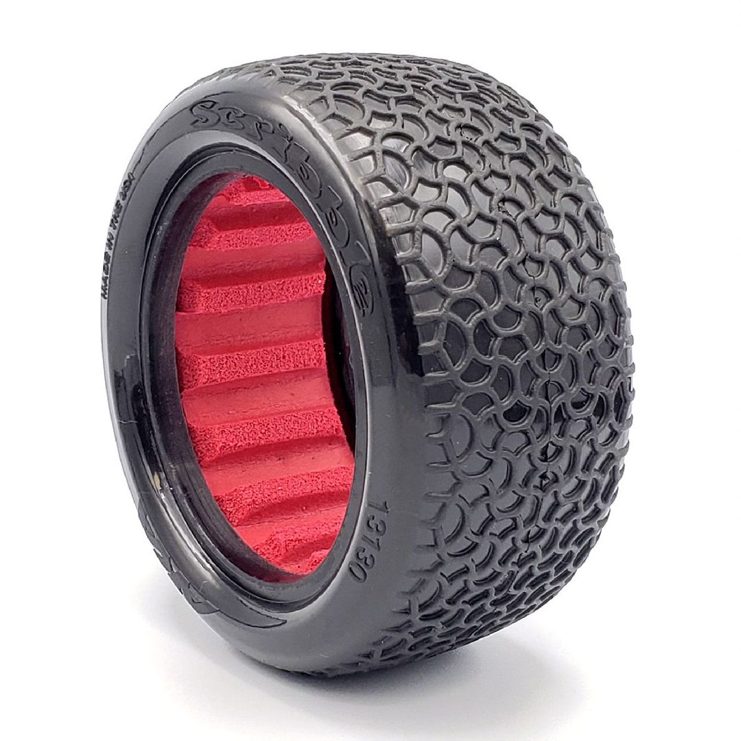 AKA Products 1/10 Buggy Rear Scribble 2.2 (Clay) W/Red Insert