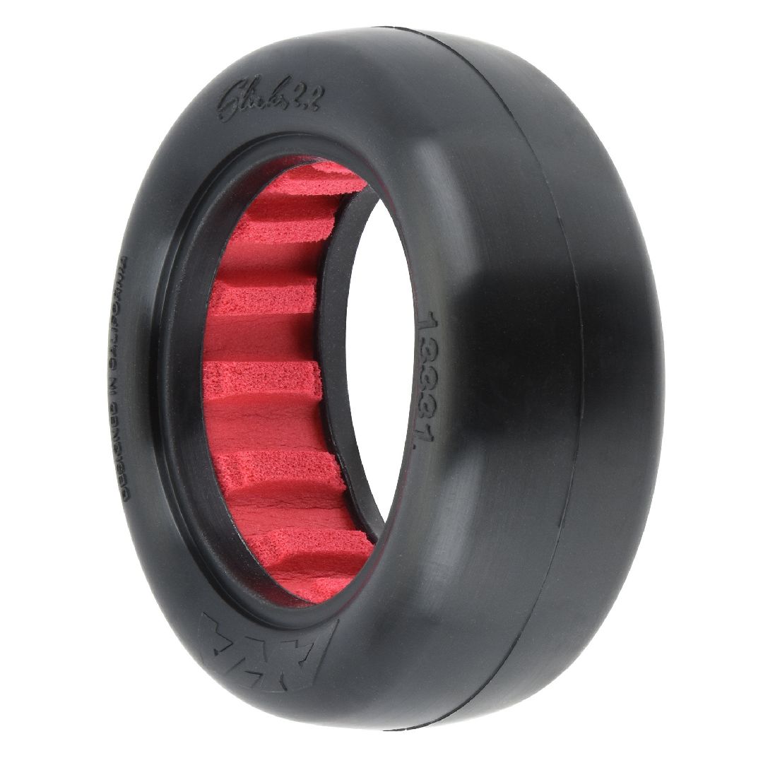AKA Products 1/10 Buggy Slicks 2.2 4WD Fr, RED INS, SPRSFTLW(2)