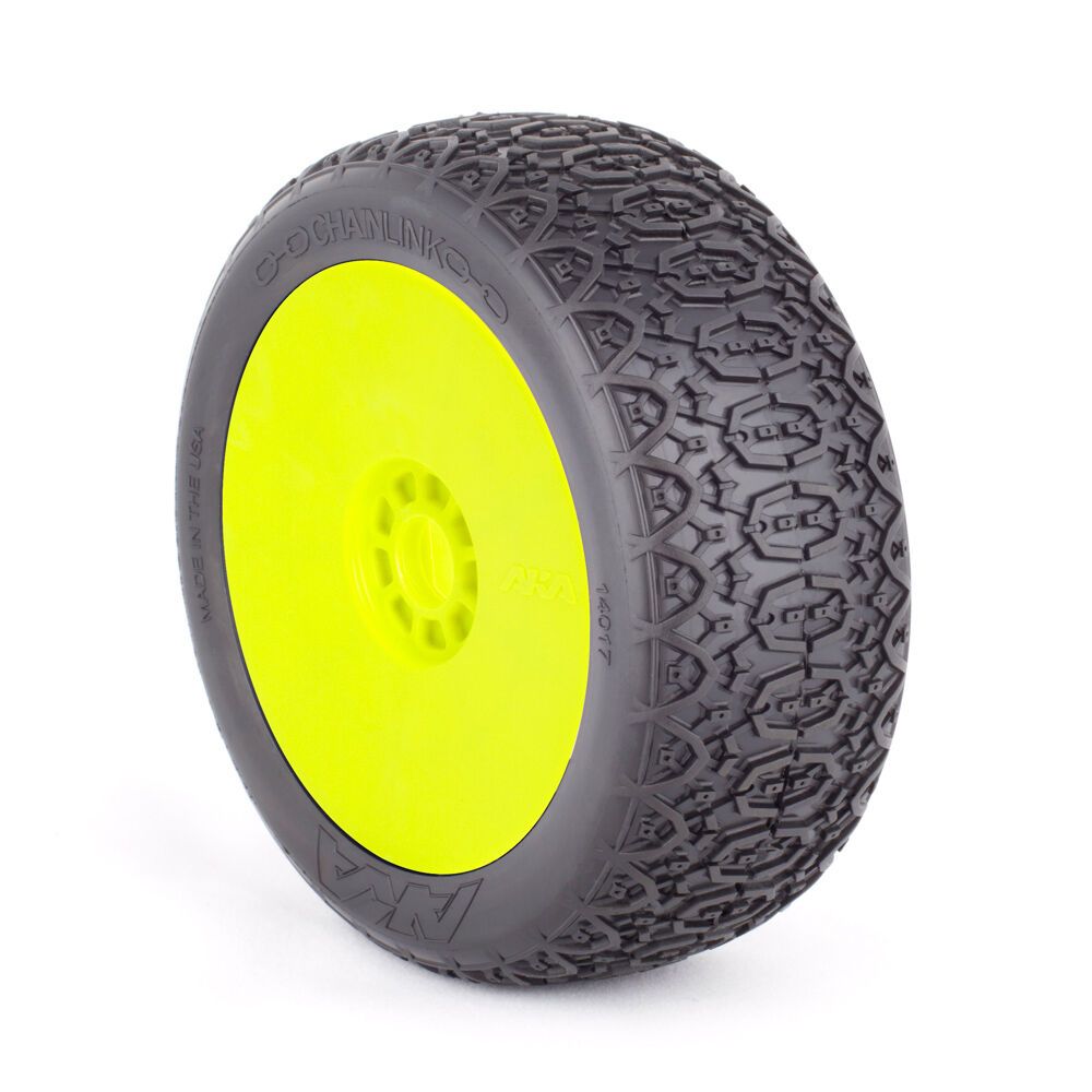 AKA Products 1/8 Buggy Chainlink Soft Long Wear EVO Whl Mnt Yel