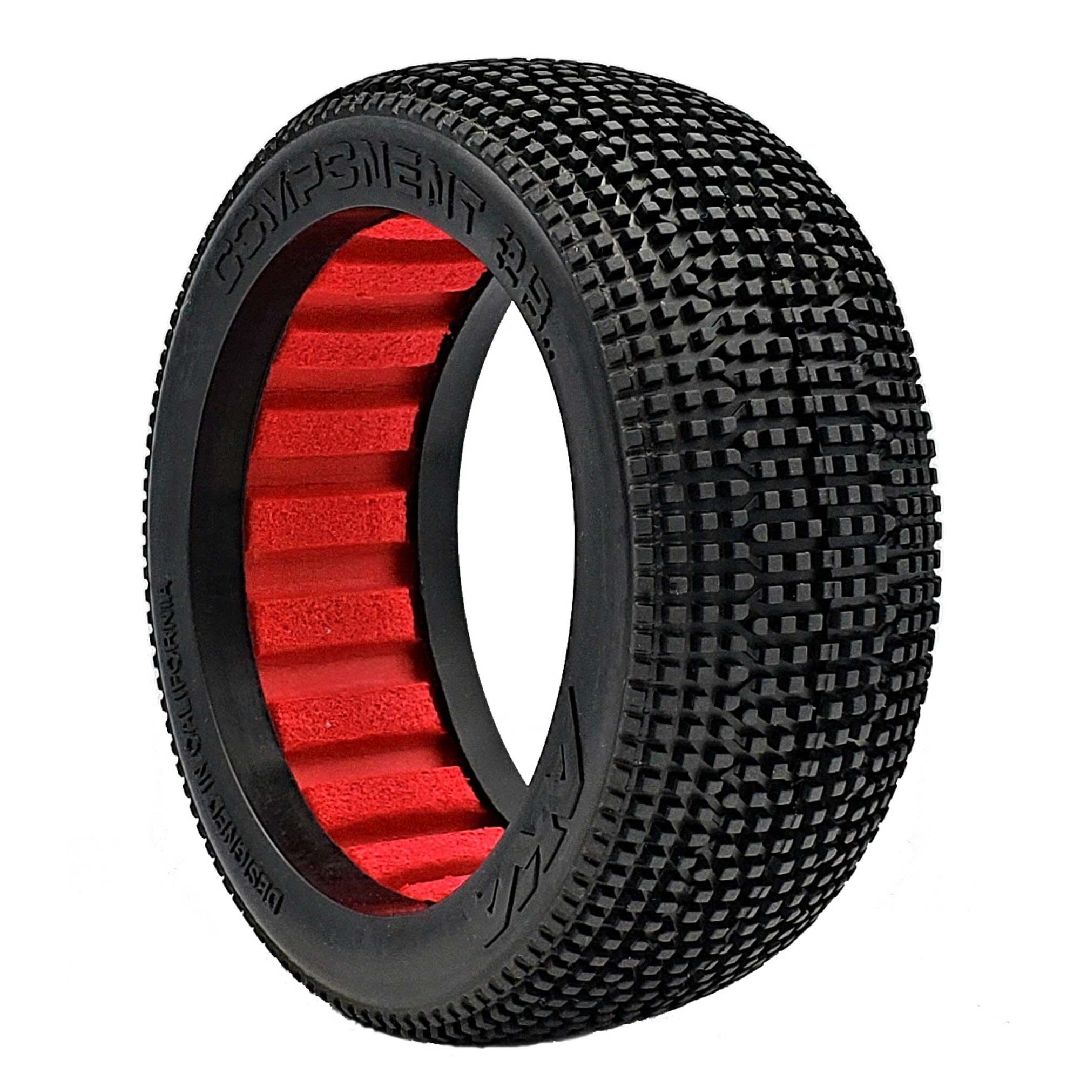 AKA Products 1/8 BUGGY COMPONENT 2AB W/ RED INSERTS SOFT LW (2)